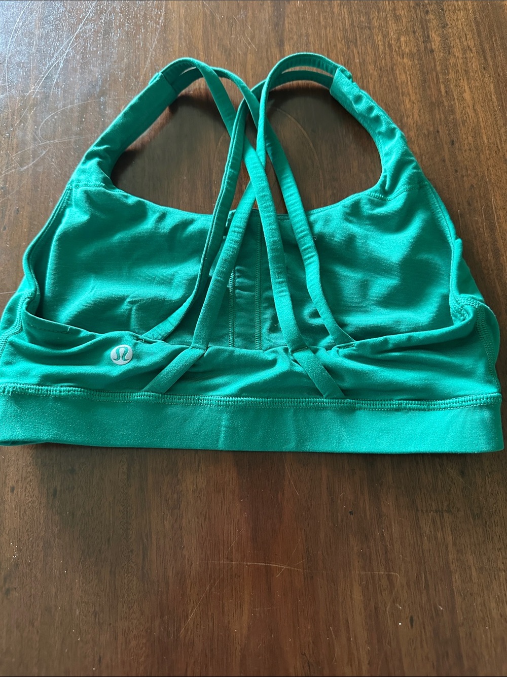 lululemon athletica Teal Strappy Racerback Sports Bra size 4